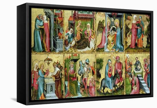 The Buxtehude Altar, Central Panel, 1400-10-Master Bertram of Minden-Framed Stretched Canvas