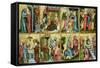 The Buxtehude Altar, Central Panel, 1400-10-Master Bertram of Minden-Framed Stretched Canvas