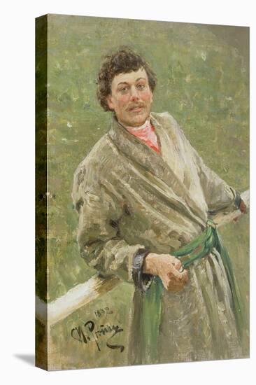 The Byelorussian, Portrait of the Peasant S. Shavrov, 1892-Ilya Efimovich Repin-Stretched Canvas