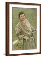 The Byelorussian, Portrait of the Peasant S. Shavrov, 1892-Ilya Efimovich Repin-Framed Giclee Print