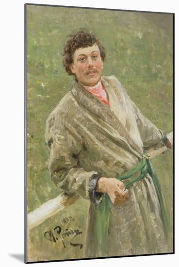 The Byelorussian, Portrait of the Peasant S. Shavrov, 1892-Ilya Efimovich Repin-Mounted Giclee Print