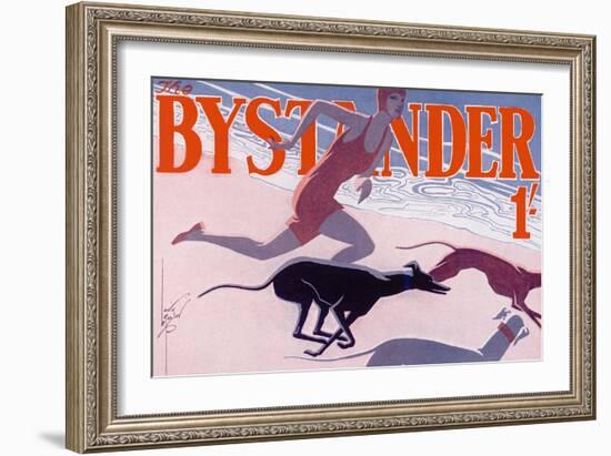 The Bystander Masthead by Laurie Taylor, 1930-null-Framed Art Print