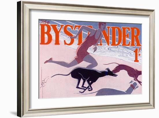 The Bystander Masthead by Laurie Taylor, 1930-null-Framed Art Print