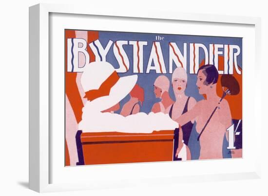 The Bystander Masthead by Tony Castle, 1930-null-Framed Art Print