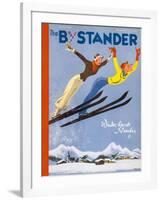 The Bystander Winter Sports Number-null-Framed Art Print