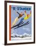 The Bystander Winter Sports Number-null-Framed Art Print