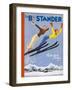 The Bystander Winter Sports Number-null-Framed Art Print