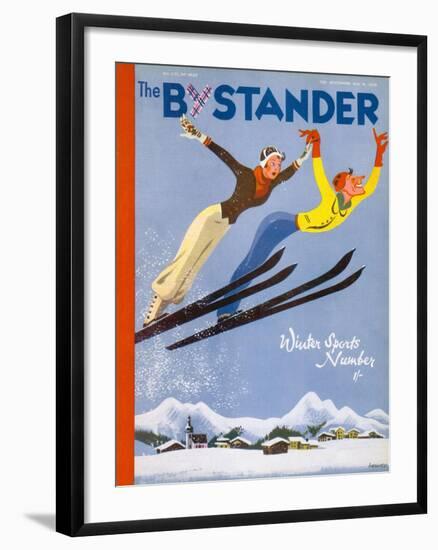 The Bystander Winter Sports Number-null-Framed Art Print