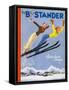 The Bystander Winter Sports Number-null-Framed Stretched Canvas