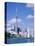 The C.N.Tower and the Toronto Skyline, Ontario, Canada-Roy Rainford-Stretched Canvas