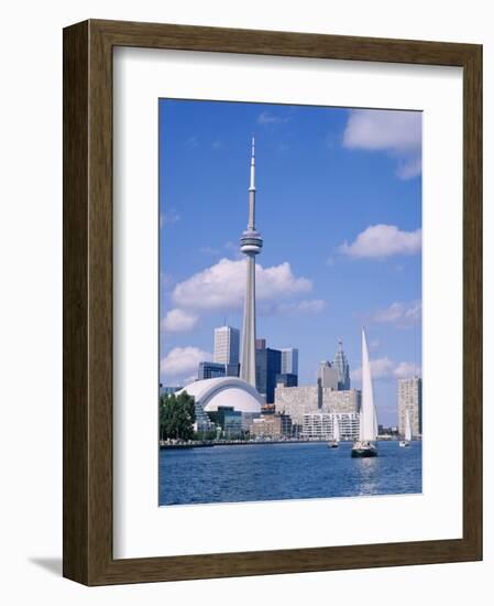 The C.N.Tower and the Toronto Skyline, Ontario, Canada-Roy Rainford-Framed Photographic Print