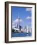 The C.N.Tower and the Toronto Skyline, Ontario, Canada-Roy Rainford-Framed Photographic Print