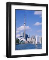 The C.N.Tower and the Toronto Skyline, Ontario, Canada-Roy Rainford-Framed Photographic Print