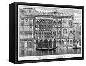 The Ca' D'Oro, Venice, Italy, C19th Century-null-Framed Stretched Canvas
