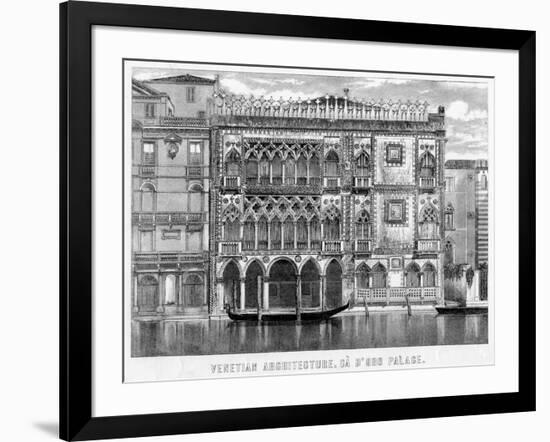 The Ca' D'Oro, Venice, Italy, C19th Century-null-Framed Giclee Print