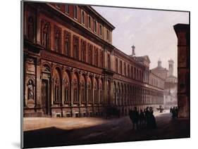 The Ca' Grande in the Via Festa Del Perdona, with S, 1842-Luigi Premazzi-Mounted Giclee Print