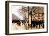 The Cab Accident-Jean Beraud-Framed Giclee Print