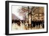 The Cab Accident-Jean Beraud-Framed Giclee Print