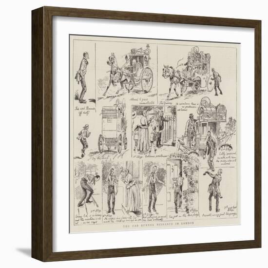 The Cab Runner Nuisance in London-Alfred Chantrey Corbould-Framed Giclee Print