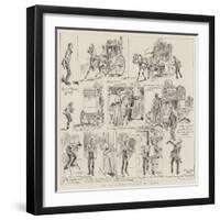The Cab Runner Nuisance in London-Alfred Chantrey Corbould-Framed Giclee Print