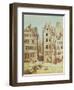 The Cabaret 'A L'Image Notre-Dame', Place De Greve in 1751-Nicolas Jean Baptiste Raguenet-Framed Giclee Print