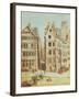 The Cabaret 'A L'Image Notre-Dame', Place De Greve in 1751-Nicolas Jean Baptiste Raguenet-Framed Giclee Print