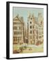 The Cabaret 'A L'Image Notre-Dame', Place De Greve in 1751-Nicolas Jean Baptiste Raguenet-Framed Giclee Print