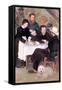 The Cabaret of Mm Antony-Pierre-Auguste Renoir-Framed Stretched Canvas