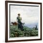 The Cabbage Field. 1914-Charles Courtney Curran-Framed Giclee Print