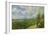 The Cabbage Garden Near Pontoise, 1878-Camille Pissarro-Framed Giclee Print