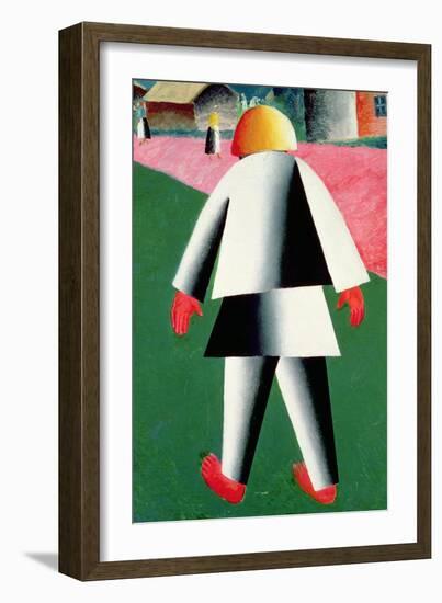 The 'Cabby' or Droshky Driver-Kasimir Malevich-Framed Giclee Print