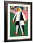 The 'Cabby' or Droshky Driver-Kasimir Malevich-Framed Giclee Print