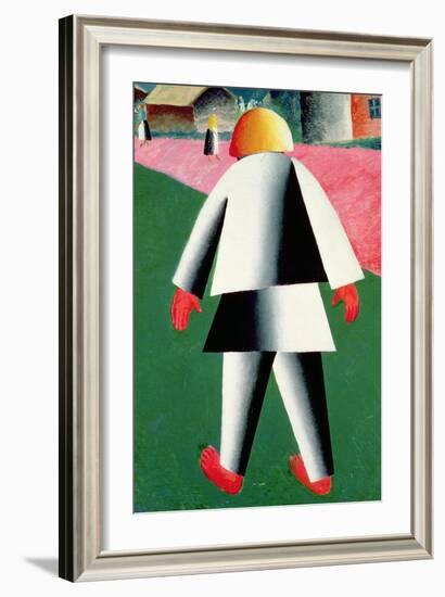 The 'Cabby' or Droshky Driver-Kasimir Malevich-Framed Giclee Print