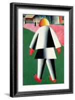 The 'Cabby' or Droshky Driver-Kasimir Malevich-Framed Giclee Print