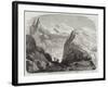 The Cabin on the Grands Mulets, Mont Blanc-null-Framed Giclee Print