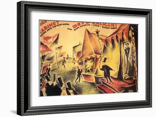 The Cabinet of Dr. Caligari, 1919-null-Framed Art Print