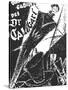 The Cabinet of Dr. Caligari, German Movie Poster, 1919-null-Stretched Canvas