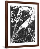 The Cabinet of Dr. Caligari, German Movie Poster, 1919-null-Framed Art Print