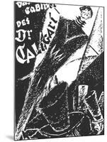 The Cabinet of Dr. Caligari, German Movie Poster, 1919-null-Mounted Art Print
