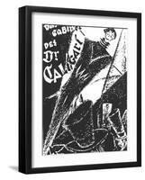 The Cabinet of Dr. Caligari, German Movie Poster, 1919-null-Framed Art Print