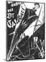 The Cabinet of Dr. Caligari, German Movie Poster, 1919-null-Mounted Art Print