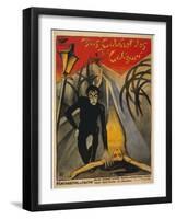 The Cabinet of Dr. Caligari, Italian Movie Poster, 1919-null-Framed Art Print