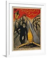 The Cabinet of Dr. Caligari, Italian Movie Poster, 1919-null-Framed Art Print