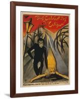 The Cabinet of Dr. Caligari, Italian Movie Poster, 1919-null-Framed Art Print