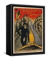 The Cabinet of Dr. Caligari, Italian Movie Poster, 1919-null-Framed Stretched Canvas