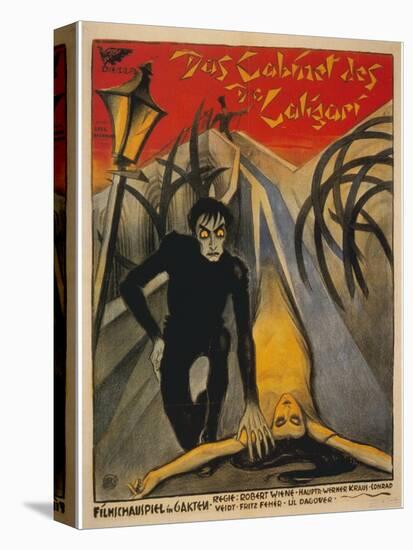 The Cabinet of Dr. Caligari, Italian Movie Poster, 1919-null-Stretched Canvas