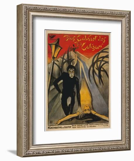 The Cabinet of Dr. Caligari, Italian Movie Poster, 1919-null-Framed Art Print