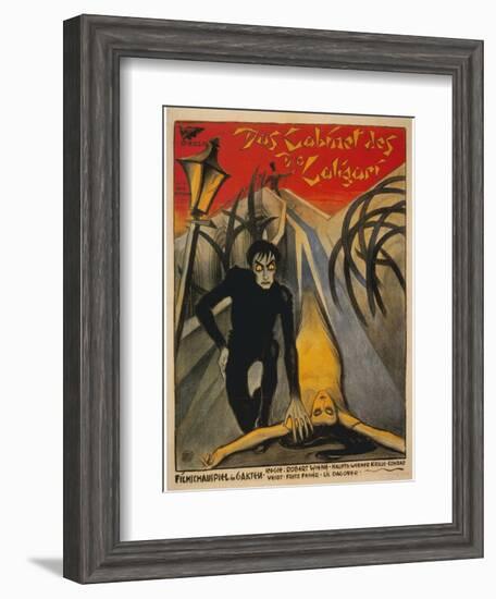 The Cabinet of Dr. Caligari, Italian Movie Poster, 1919-null-Framed Art Print