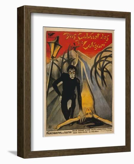 The Cabinet of Dr. Caligari, Italian Movie Poster, 1919-null-Framed Art Print