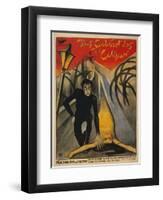 The Cabinet of Dr. Caligari, Italian Movie Poster, 1919-null-Framed Art Print